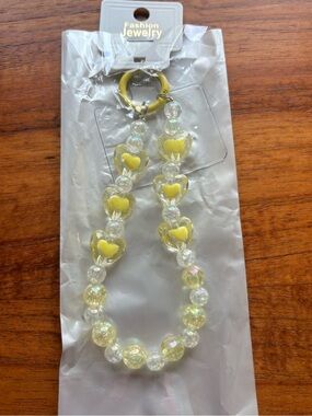 Yellow Heart Purse/Bag Charm New
